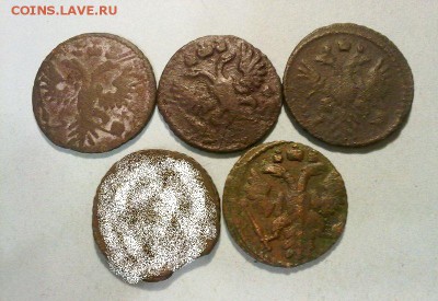 4 полушки Анны 1730,31,34,36 !! до 27.01.15 в 22:00 - Копия 010120156809