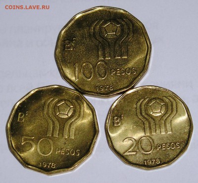 Аргентина, ЧМ по Футболу 1978, 3 монеты  (27.01) - P1019729.JPG