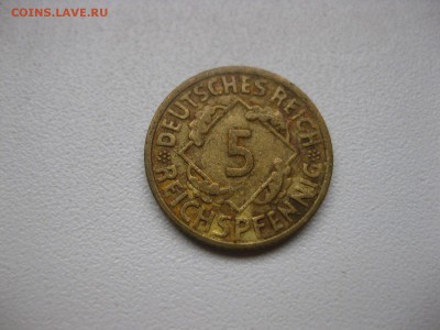 ГЕРМАНИЯ,Веймар,5 пфеннигов 1936А(ал.бронза)!до 27.01.2015 - IMG_1593.JPG