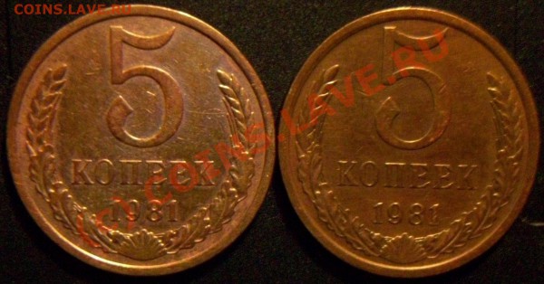 5копеек 1981г. Шт.А. - Изображение 002