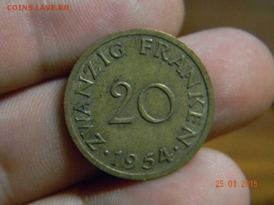 20 франков Саар 1954г. - DSCN6170_thumb