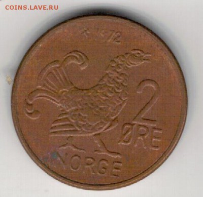 НОРВЕГИЯ 2 ЭРЕ 1972 ГЛУХАРЬ ДО 29.01.15 В 22.00МСК (А653) - 4-1нор1