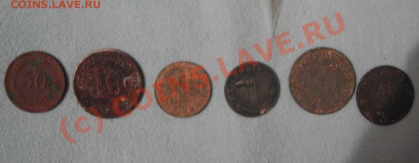 10 пфенинг 1900,10 пф 1941, 1 пф 1942. Оценка, чистка. - pf-lic