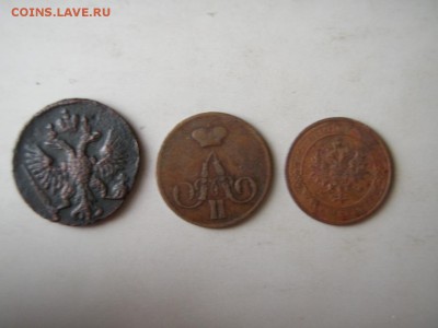Деньга 1751,копейка 1857 и копейка 1914(отличные) - P1011997.JPG