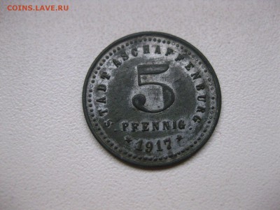 ASCHAFFENBURG,5 пфеннигов 1917г(цинк)!до 28.01.2015 - IMG_1638.JPG