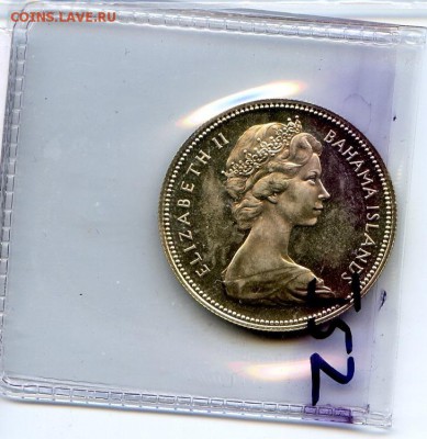 Багамы. 50 с. 1970 г. Серебро 800. 10,37гр. до 31.01 в 21.30 - МонетыТутРФ443