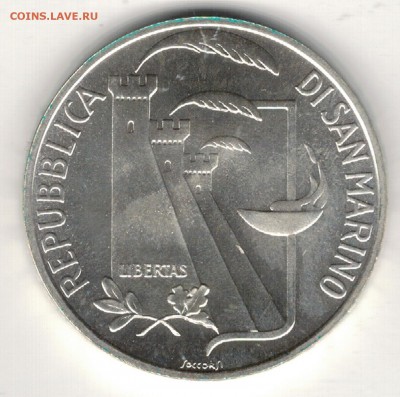 Ag САН-МАРИНО 1000 ЛИР 1988 ОЛИМПИАДА 29.01.15-22Ч (А666) - 5-см1000