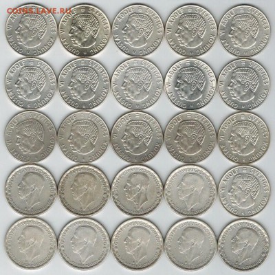 Ag Швеция, погодовка с 1939 до 1968, 28 монет.  До 31.01.15 - 001