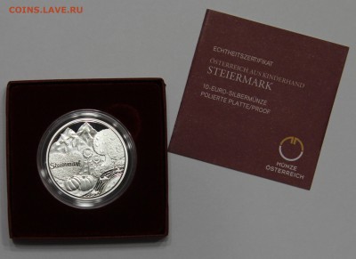 10 евро Австрия 2012 Штейнмарк Грац PROOF до 29.01 - аш3