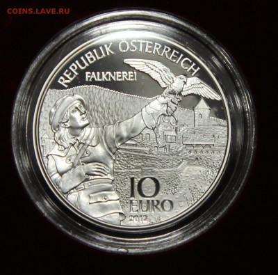 10 евро Австрия 2012 Каринтия Соколиная охота PROOF до 29.01 - ак4