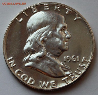 США. 50 центов 1961. СЕРЕБРО. Франклин - 4