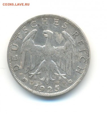 Ag. Веймар 1 марка 1925 А. до 30.01 22.00 - 6