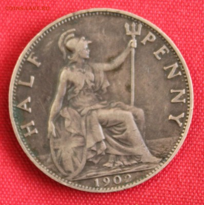 С 1 руб.БРИТАНИЯ HALF PENNY 1902г.ЭДВАРД-VII  до 2.02.15г. - IMG_3579.JPG