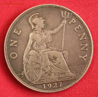 С 1 руб.БРИТАНИЯ ONE PENNY 1927г.ГЕОРГ-V   до 2.02.15г.в 22 - IMG_3573.JPG