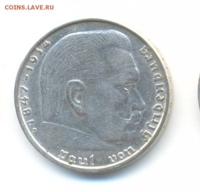Ag. 3-й рейх 2 марки 1938 B . до 30.01 22:00 - 1