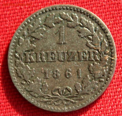 С 1 руб. ФРАНКФУРТ 1 крейцер 1861г. до 2.02.15г. в 22-00 - IMG_3403.JPG