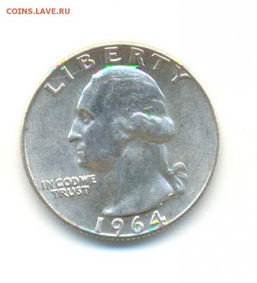 4 доллара 1964D AU. (4). до 30.01 22:00 - 3
