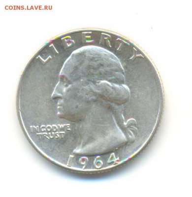 4 доллара 1964D AU. (5). до 30.01 22:00 - 2
