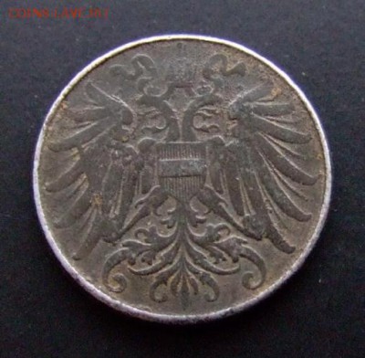 3 - Австрия 2 геллера (1917) железо №2 А