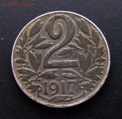 3 - Австрия 2 геллера (1917) железо №2 Р