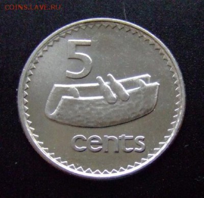 3 - Фиджи 5 центов (2000) «Нац. музыкальный инструмент» Р