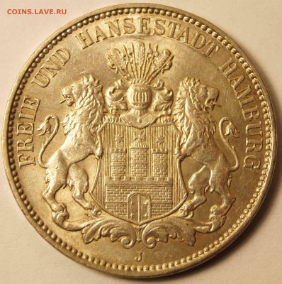 Германия. 3 марки.Гамбург 1914. Отличная до 02.02.2015 в 22 - 3марки1914_2.JPG
