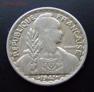 3 - Франц. Индокитай 20 сантимов (1941) медь-ник. А