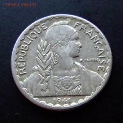 3 - Франц. Индокитай 10 сантимов (1941) медь-ник. А