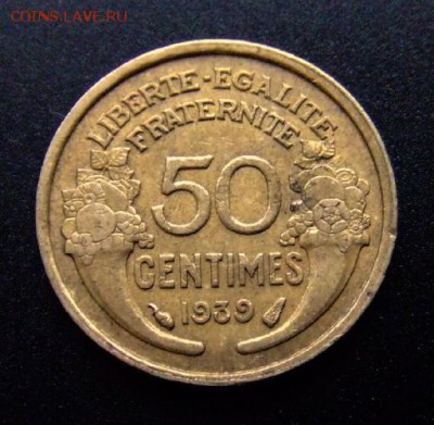 3 - Франция 50 сантимов (1939) Р