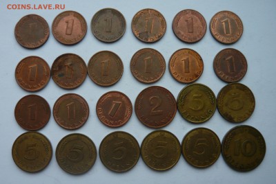 ГДР,ФРГ пфенниги 39 шт.  до 03.02.15г 22.00 мск - P1020664.JPG