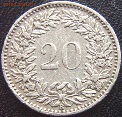 Швейцария_ 20 раппенов 1903; до 28.01_22.16мск - 8828