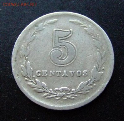 3 - Аргентина 5 сентаво (1927) Р