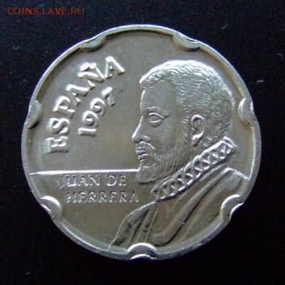 3 - Испания 50 песет (1997) «Хуан де Эррера – испанский архитектор» А