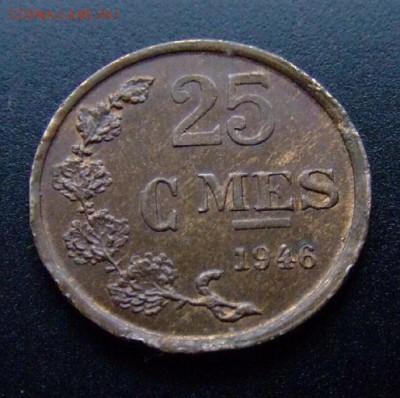 3 - Люксембург 25 сантимов (1946) Р
