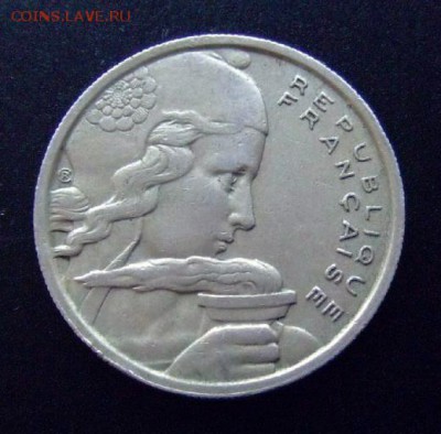 3 - Франция 100 франков (1955) №1 А