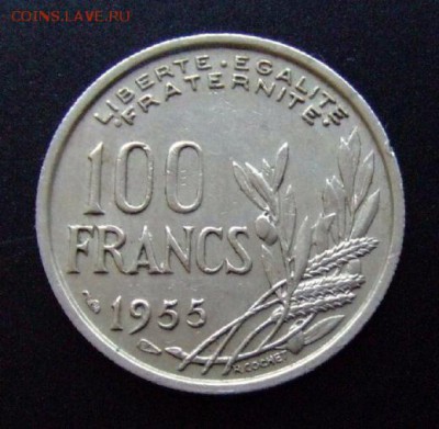 3 - Франция 100 франков (1955) №1 Р