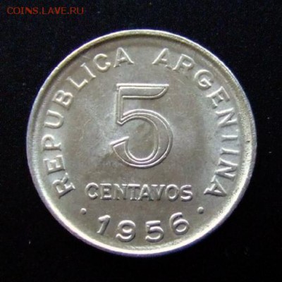 3 - Аргентина 5 сентаво (1956) Хосе де Сан Мартин  Р