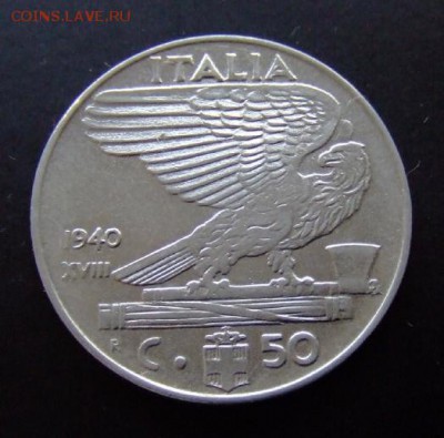 3 - Италия 50 чентезимо (1940) Р