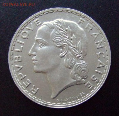 3 - Франция 5 франков (1933) №2 А