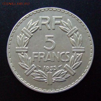 3 - Франция 5 франков (1933) №2 Р