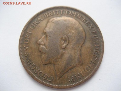Великобритания. 1 пенни 1921г. - монеты 926