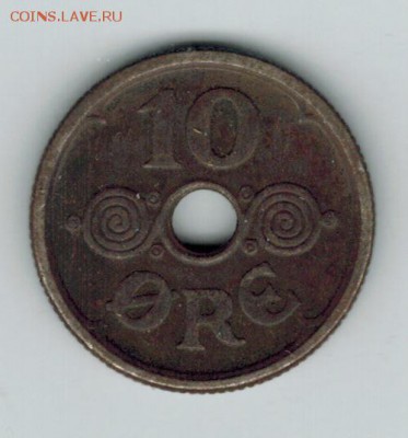 Дания 10 оре 1924 до 31.01.2015   22-00 - 1 7