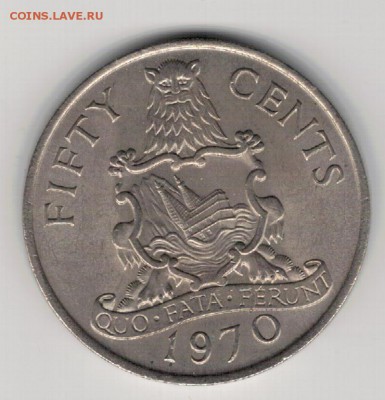 Бермуды 50 центов 1970 до 02.02.15 в 22.00мск (А673) - 4-б50ц1