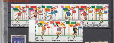 марки чистые Пенрин 1982 футбол - 206
