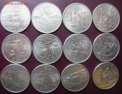 США 25 центов 12 шт.2001-2005 г. до 02.02.2015 22.00 мск - P1120456.JPG