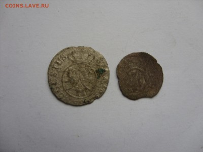 2 потертые серебряхи - 6 грошей 1795 и кристинка. С рубля. - Аук 2 затертые билонины - 2.JPG
