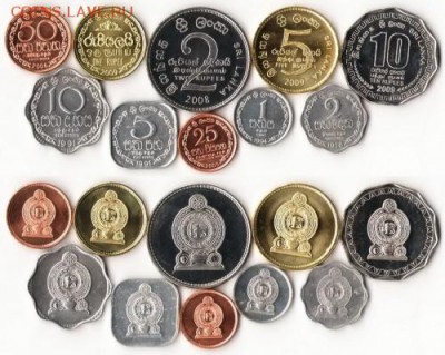 Шри Ланка набор 10 монет, цена Фикс - шри ланка набор 10 монет