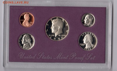 * Банковский набор США Пруф.с сертификатом 1990г. - img010