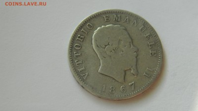 Италия 1 лира 1867 г. до 1.02.2015 г. 21:00 МСК - Изображение 099