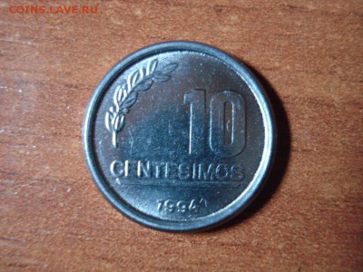Уругвай 10 сентисимо 1994г. до 05.02.15 - Уругвай 10 сентисимо 1994 .JPG